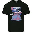 Support Your Local Planet Climate Change Kids T-Shirt Childrens Black