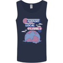 Support Your Local Planet Climate Change Mens Vest Tank Top Navy Blue