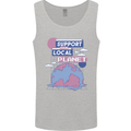 Support Your Local Planet Climate Change Mens Vest Tank Top Sports Grey