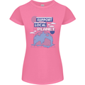 Support Your Local Planet Climate Change Womens Petite Cut T-Shirt Azalea