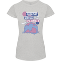 Support Your Local Planet Climate Change Womens Petite Cut T-Shirt Sports Grey