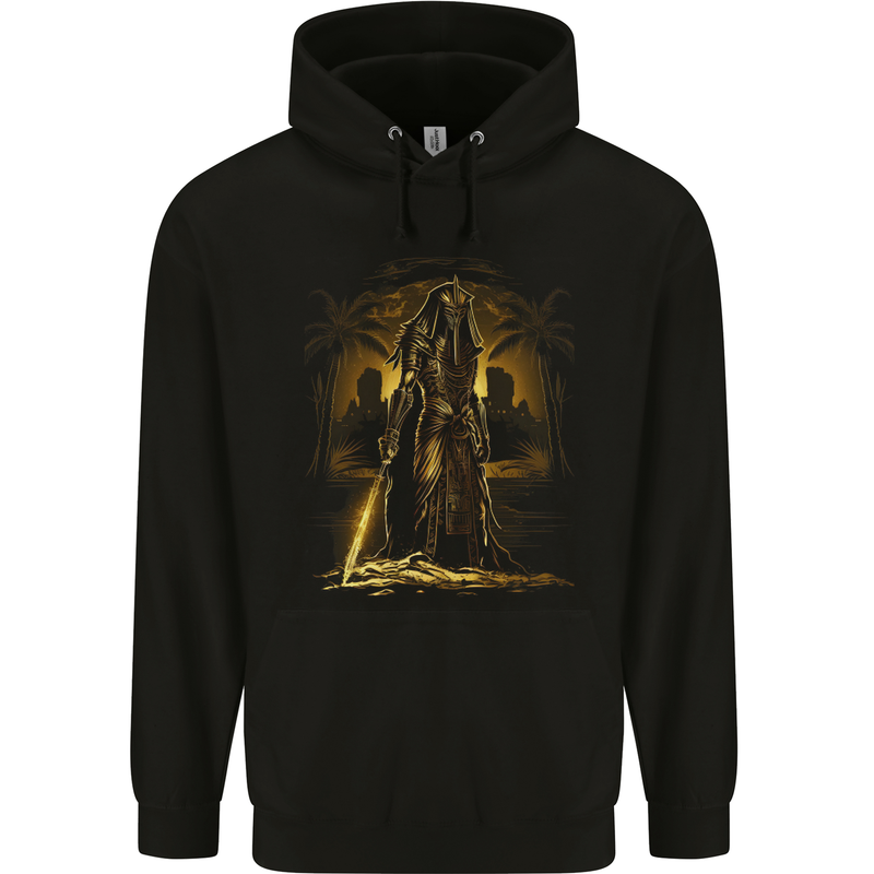Supreme Pharoah of Death Fantasy Mens 80% Cotton Hoodie Black