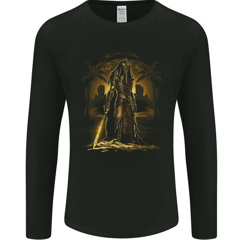 Supreme Pharoah of Death Fantasy Mens Long Sleeve T-Shirt Black