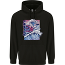 Surfing Axoloti Surfer Childrens Kids Hoodie Black