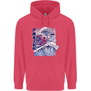 Surfing Axoloti Surfer Childrens Kids Hoodie Heliconia