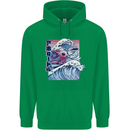 Surfing Axoloti Surfer Childrens Kids Hoodie Irish Green