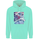 Surfing Axoloti Surfer Childrens Kids Hoodie Peppermint