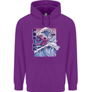 Surfing Axoloti Surfer Childrens Kids Hoodie Purple