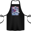 Surfing Axoloti Surfer Cotton Apron 100% Organic Black