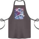 Surfing Axoloti Surfer Cotton Apron 100% Organic Dark Grey