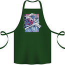 Surfing Axoloti Surfer Cotton Apron 100% Organic Forest Green