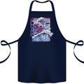 Surfing Axoloti Surfer Cotton Apron 100% Organic Navy Blue