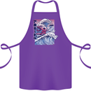 Surfing Axoloti Surfer Cotton Apron 100% Organic Purple
