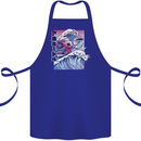 Surfing Axoloti Surfer Cotton Apron 100% Organic Royal Blue