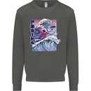 Surfing Axoloti Surfer Kids Sweatshirt Jumper Storm Grey