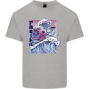 Surfing Axoloti Surfer Kids T-Shirt Childrens Sports Grey
