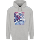 Surfing Axoloti Surfer Mens 80% Cotton Hoodie Sports Grey