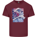 Surfing Axoloti Surfer Mens Cotton T-Shirt Tee Top Maroon