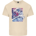 Surfing Axoloti Surfer Mens Cotton T-Shirt Tee Top Natural