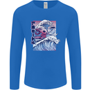 Surfing Axoloti Surfer Mens Long Sleeve T-Shirt Royal Blue