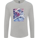 Surfing Axoloti Surfer Mens Long Sleeve T-Shirt Sports Grey