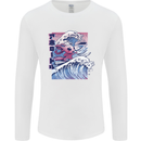 Surfing Axoloti Surfer Mens Long Sleeve T-Shirt White