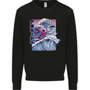 Surfing Axoloti Surfer Mens Sweatshirt Jumper Black