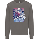 Surfing Axoloti Surfer Mens Sweatshirt Jumper Charcoal
