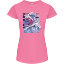 Surfing Axoloti Surfer Womens Petite Cut T-Shirt Azalea