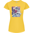 Surfing Axoloti Surfer Womens Petite Cut T-Shirt Yellow
