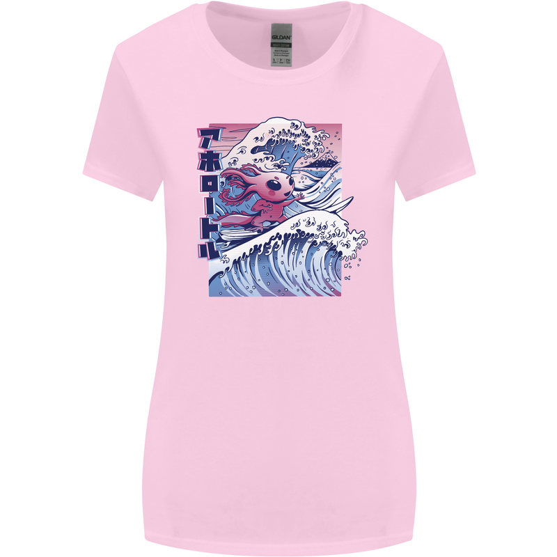 Surfing Axoloti Surfer Womens Wider Cut T-Shirt Light Pink