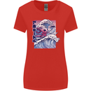 Surfing Axoloti Surfer Womens Wider Cut T-Shirt Red