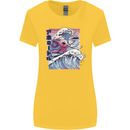 Surfing Axoloti Surfer Womens Wider Cut T-Shirt Yellow