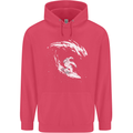 Surfing Spaceman Astornaut Surfer Surf Childrens Kids Hoodie Heliconia