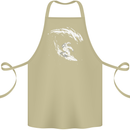 Surfing Spaceman Astornaut Surfer Surf Cotton Apron 100% Organic Khaki