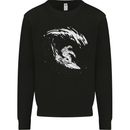 Surfing Spaceman Astornaut Surfer Surf Kids Sweatshirt Jumper Black