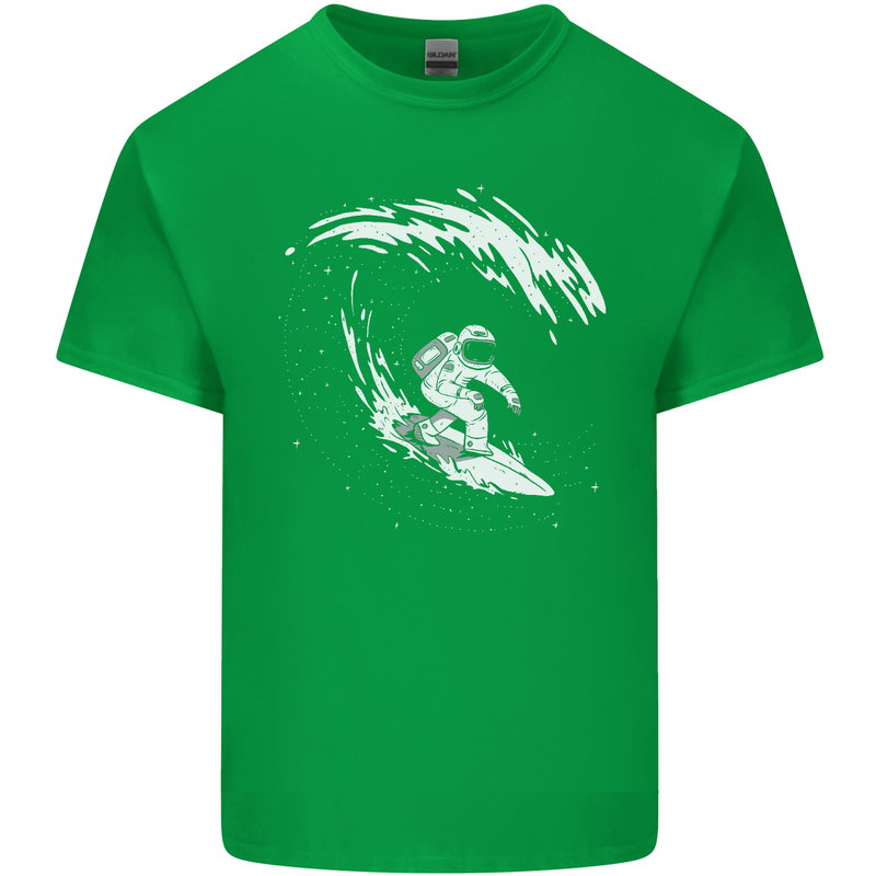Surfing Spaceman Astornaut Surfer Surf Kids T-Shirt Childrens Irish Green