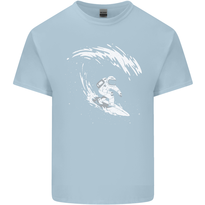 Surfing Spaceman Astornaut Surfer Surf Kids T-Shirt Childrens Light Blue
