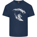 Surfing Spaceman Astornaut Surfer Surf Kids T-Shirt Childrens Navy Blue