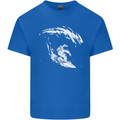 Surfing Spaceman Astornaut Surfer Surf Kids T-Shirt Childrens Royal Blue