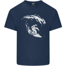 Surfing Spaceman Astornaut Surfer Surf Mens Cotton T-Shirt Tee Top Navy Blue
