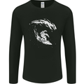 Surfing Spaceman Astornaut Surfer Surf Mens Long Sleeve T-Shirt Black