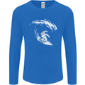 Surfing Spaceman Astornaut Surfer Surf Mens Long Sleeve T-Shirt Royal Blue