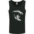 Surfing Spaceman Astornaut Surfer Surf Mens Vest Tank Top Black