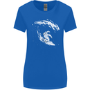 Surfing Spaceman Astornaut Surfer Surf Womens Wider Cut T-Shirt Royal Blue