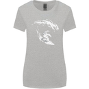 Surfing Spaceman Astornaut Surfer Surf Womens Wider Cut T-Shirt Sports Grey