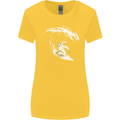 Surfing Spaceman Astornaut Surfer Surf Womens Wider Cut T-Shirt Yellow