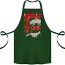 Sweat Like a Pig to Look Like a Fox Gym Cotton Apron 100% Organic Forest Green