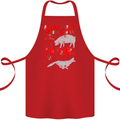 Sweat Like a Pig to Look Like a Fox Gym Cotton Apron 100% Organic Red