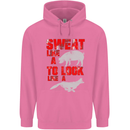 Sweat Like a Pig to Look Like a Fox Gym Mens 80% Cotton Hoodie Azelea